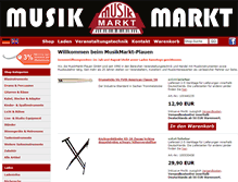 Tablet Screenshot of musikmarkt-plauen.de